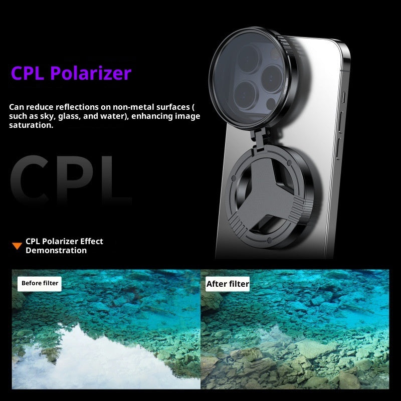 Magnetic Polarizer Lens For Mobile Photography