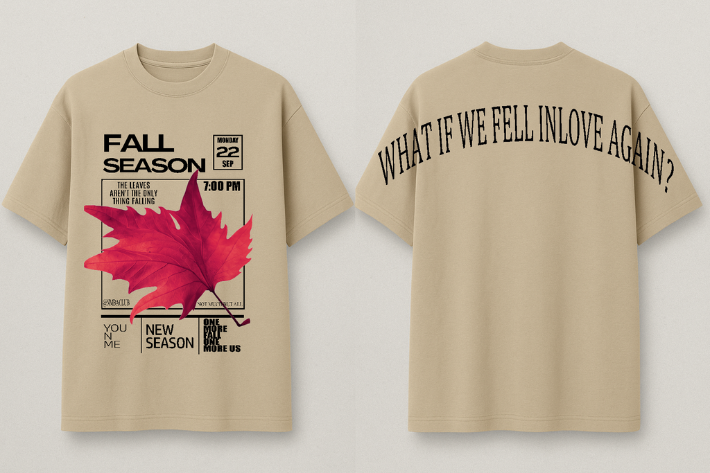 NMBA Club Oversized Tee - Fall Drop 01 (Beige)