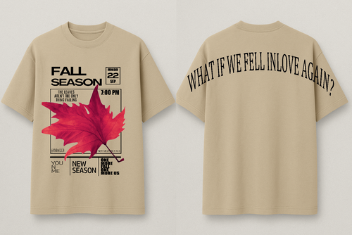 NMBA Club Oversized Tee - Fall Drop 01 (Beige)